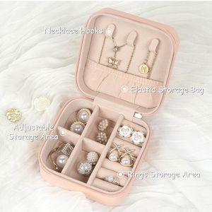 1pc New Small Jewelry Travel Case *pick your color*